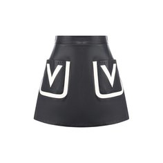 Кожаная юбка Valentino