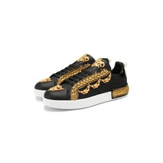 Комбинированные кеды Portofino Dolce & Gabbana