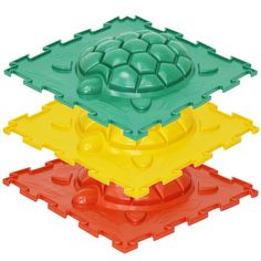 Модульный коврик Ортодон Черепашка жесткий, 3 детали 25x25 см