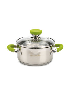 Кастрюля с крышкой LIME 16х8см 1,5л Attribute