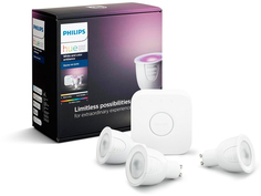Светодиодные лампы Philips Hue White and Color Ambiance GU10 Starter Kit 3 шт