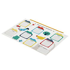 Всё на местах Расписание занятий "Домики" 29,7х42 см