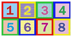 Кубики с картинками Рыжий кот Математика 8 шт. К08-0821