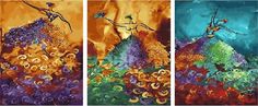 Картина по номерам Paintboy "Абстрактные женщины", модульная