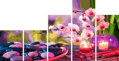 Картина по номерам Paintboy "Нежные ароматы", модульная