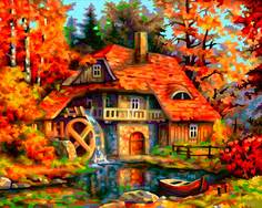 Картина по номерам Schipper "Старая мельница", 24x30