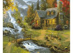 Картина по номерам ТМ Цветной "Домик в Альпах", 40x50