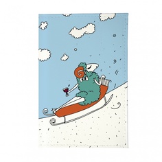 Обложка для автодокументов Mitya Veselkov Овечка на саночках AUTO308