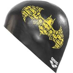 Шапочка для плавания Arena Super Hero Cap детская желтая/черная