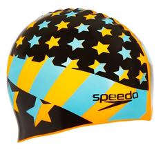 Шапочка для плавания Speedo Slogan Print Cap 8-08385 разноцветная (B397)