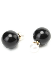 Серьги женские Diva 10489062 черные
