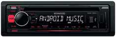 Kenwood Автомагнитола Kenwood KDC-100UR USB MP3 CD FM RDS 1DIN 4х50Вт черный