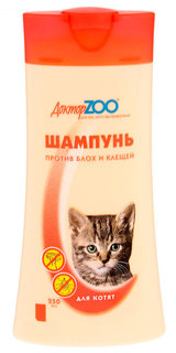 Шампунь для кошек и котят Доктор ZOO, антипаразитарный, 250мл