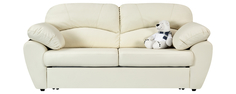 Диван тканевый прямой Эвита Luxe молочный (Экокожа) Home Me