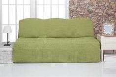Чехол на трехместный диван без подлокотников и оборки Venera "Sofa", цвет: фисташковый