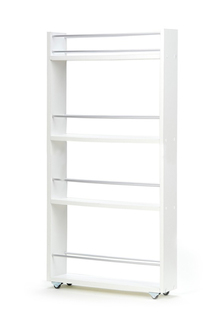 Всё на местах Полка выдвижная, для кухни и ванной комнаты 94х52х12 см, 4-х этажная, белый