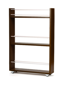 Всё на местах Полка выдвижная, для кухни и ванной комнаты 76х52х12 см, 3-х этажная, венге