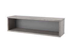 Полка навесная Hoff Монблан Бетон Чикаго светло-серый