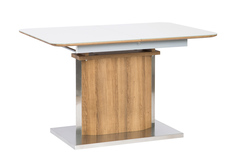 Кухонный стол Hoff 120x75x80 см, коричневый/серебристый