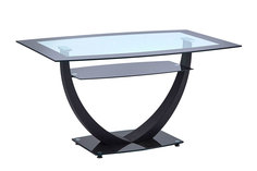 Кухонный стол Hoff 75х140x90 см, черный