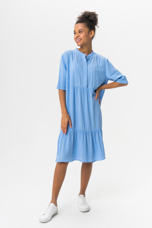 Платье женское ICHI 20109301 голубое 36 EU