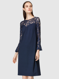 Платье женское Helmidge 7504 синее 12 UK