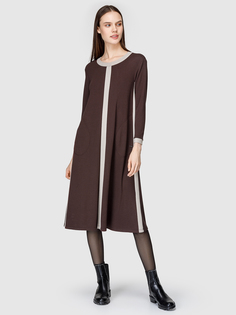 Платье женское Helmidge 7887 коричневое 18 UK