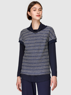 Блузка женская Helmidge 7774 синяя 18 UK