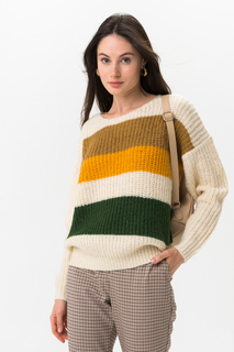 Пуловер женский Blend She 20203604 разноцветный M