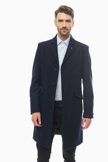 Пальто мужское BAZIONI 2048У S MELTON NAVY синее 56/176