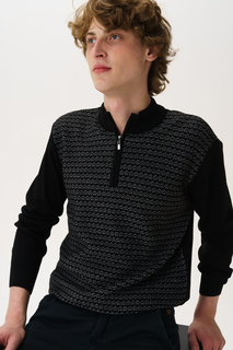 Джемпер мужской Westrenger WTROLM-18-29 черный XXL