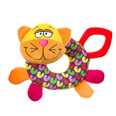 Мягкая развивающая погремушка Bondibon "Кот"