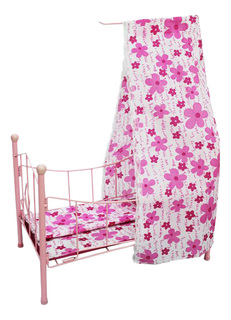 Кроватка для куклы с балдахином 42 см Shantou Gepai PH944