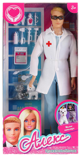 Кукла Карапуз Алекс Ветеринар с аксессуарами 29 См