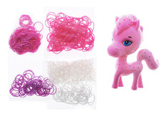 Crazy loom 19163 крейзи лум набор для творчества - фигурка пони + цветные резиночки