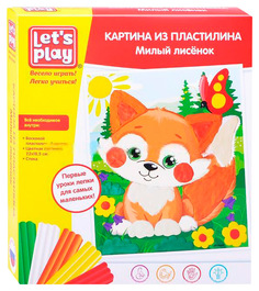 Картина из пластилина Милый лисёнок, 22х18,5 Росмэн