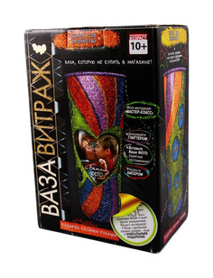 Набор для творчества Ваза-Декупаж Бабочки и радуга Danko Toys