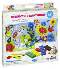 Набор для лепки из пластилина Origami Пудель с птичкой 03262