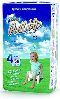 Трусики -подгузники Skippy, размер 4 9-14кг, 52 шт.