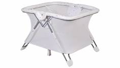 Манеж Polini kids Comfort French Teddy, белый-серый