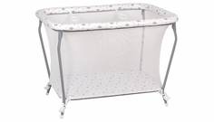 Манеж Polini kids Classic Звезды, белый-серый