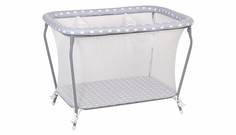 Манеж Polini kids Classic Звезды, серый-белый