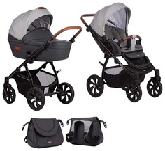 Коляска 2 в 1 Tutis Aero 882111 leather grey