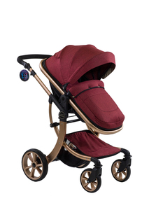 Коляска трансформер Aimile Gold, цв. бордовый TGb-5