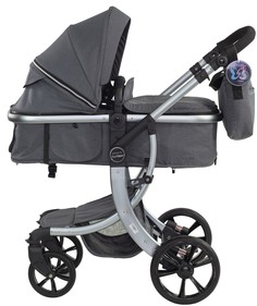 Коляска трансформер Aimile Silver, ТM Farfello, серебристый, FTS-11
