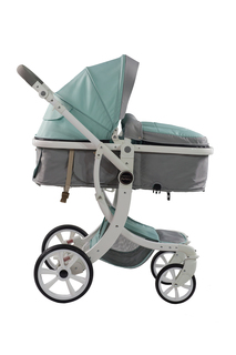 Коляска трансформер Aimile White/TW-8 ТМ Farfello, мятный