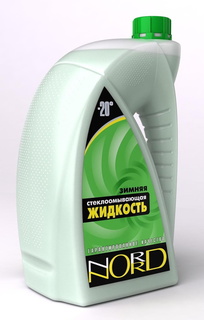 Жидкость омывателя незамерзающая -20C NORD зимний очиститель готовая 4 л 21628