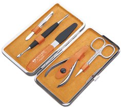 Маникюрный набор Dewal Желто-оранжевый