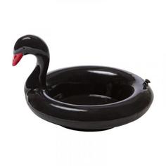 Миска сервировочная керамическая floatie black swan, Doiy