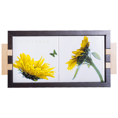 Поднос прямоугольный Ceramiche Viva Sunflower 37x18x3см